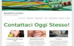 Dentisti in Zagabria – Dizajn web stranice, Višejezični CMS sustav, optimizacija,
